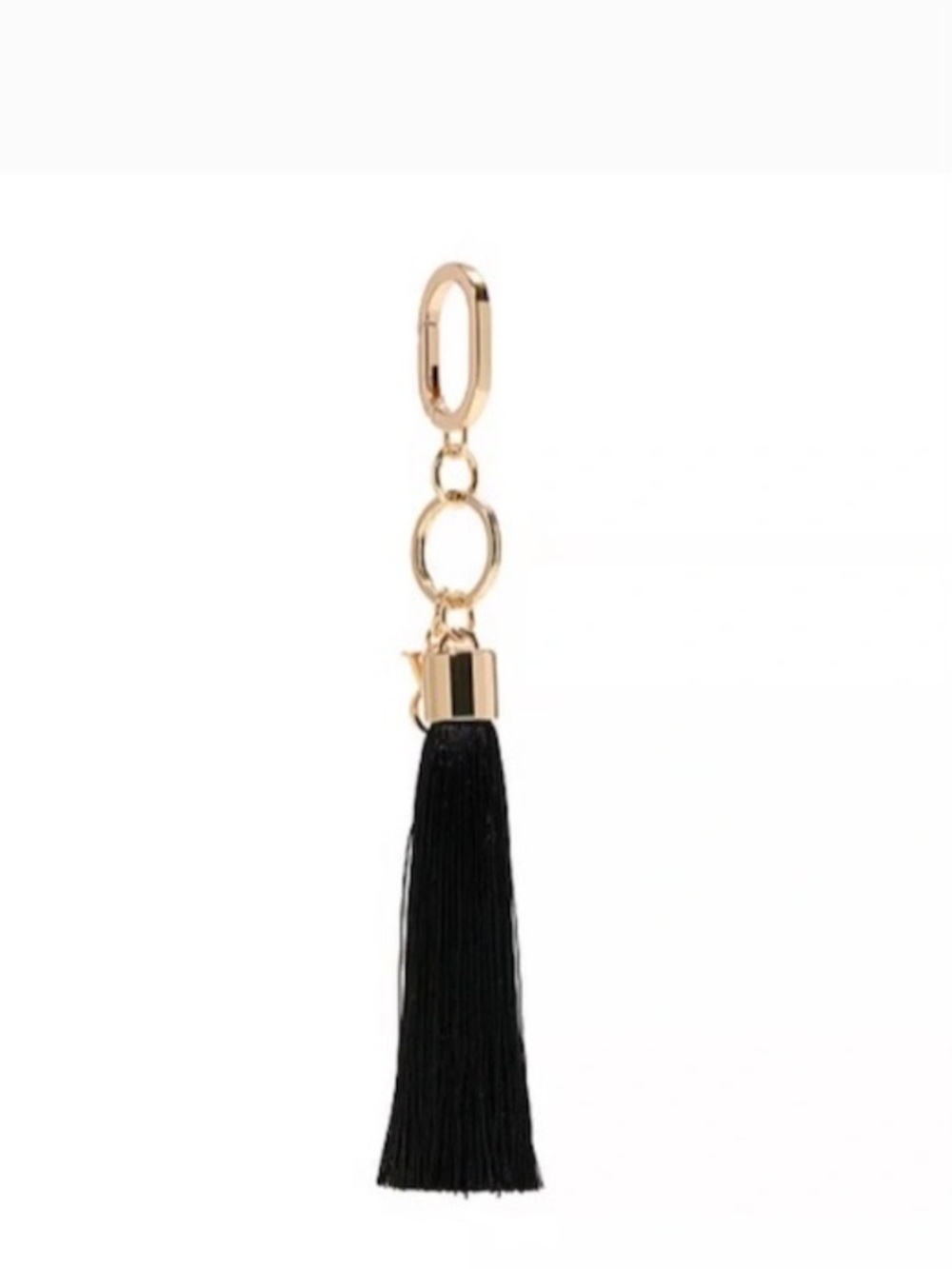 Victoria's Secret Black Tassel Keychain New with tag - Picture 2 of 8